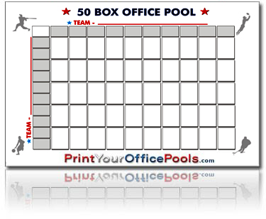 Erasable 50 Box Office Pool