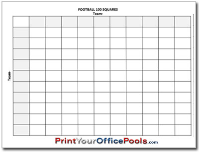 Footbal 100 Squares Pool