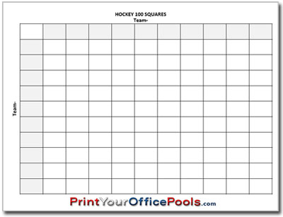100 Square Pool Template from www.printyourofficepools.com