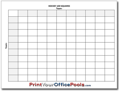 Hockey 100 Squares Pool