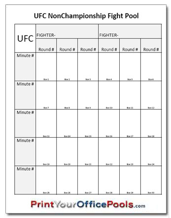 UFC Non Championship Pool